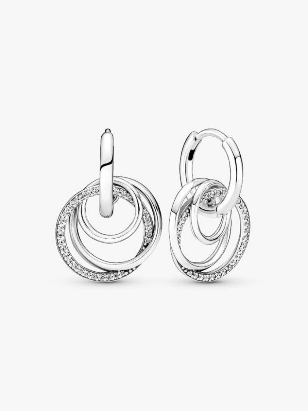 Pandora Family Always Encircled Hoop Earrings